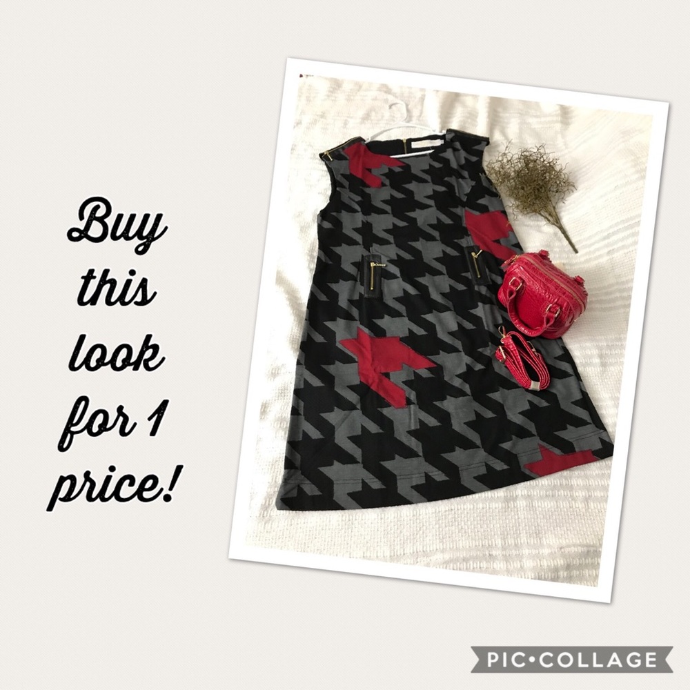 Final Drop - Houndstooth Dress and Mini Satchel - Picture 2 of 8